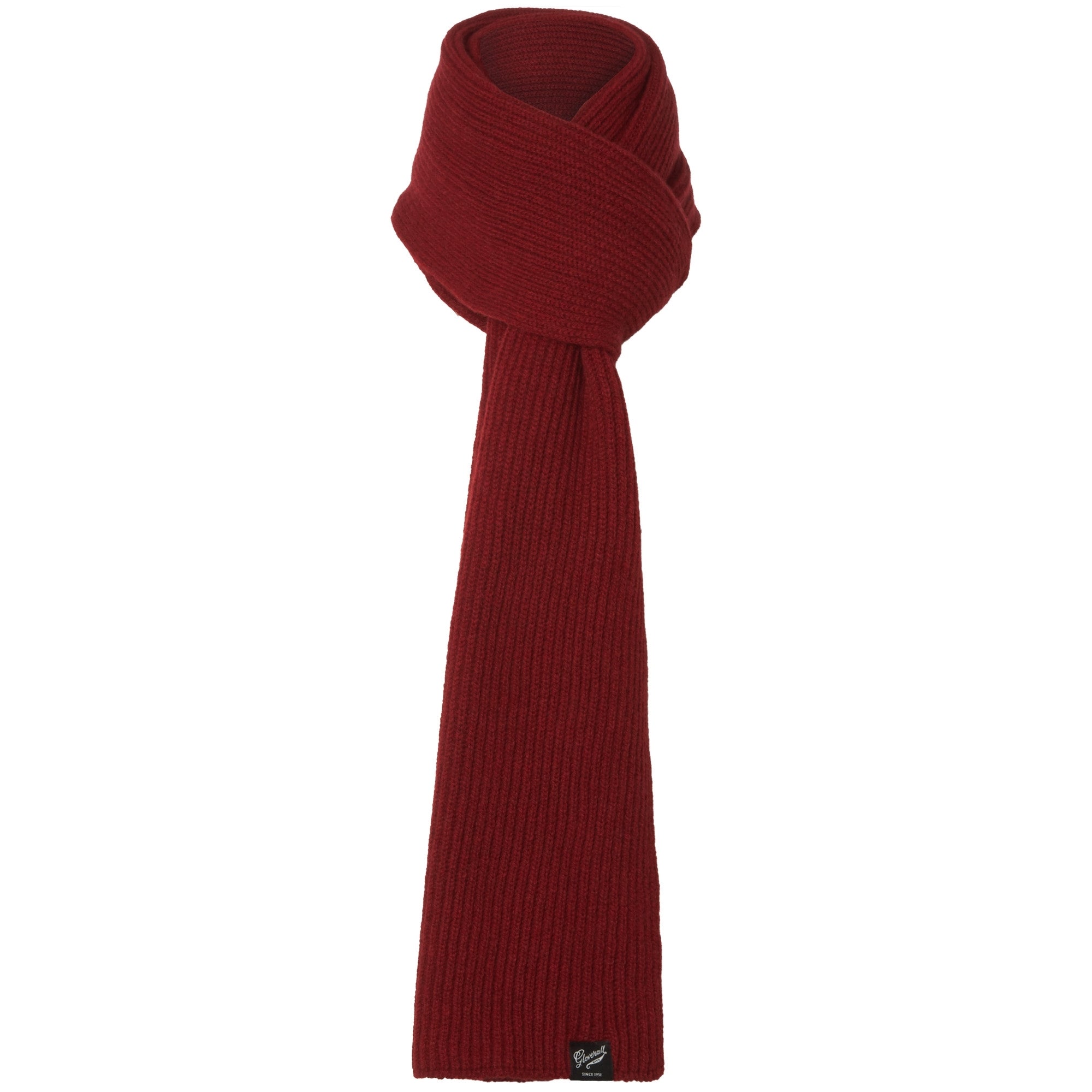 Gloverall Burgundy Fisherman Scarf