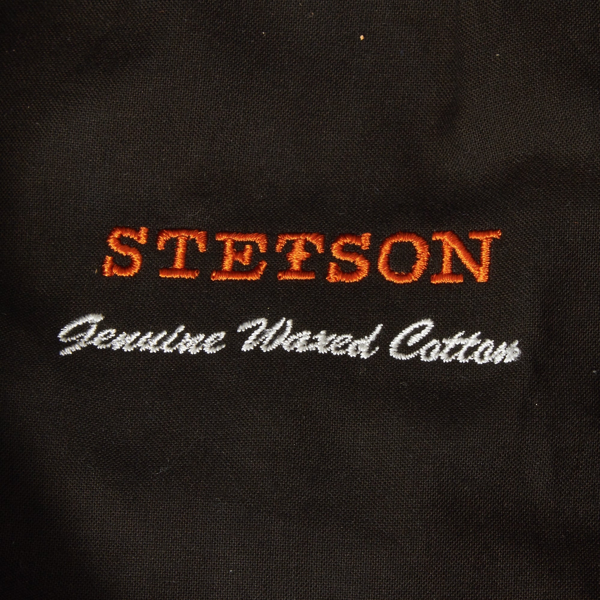 Stetson Hats Hatteras Waxed Newsboy Cap- Black