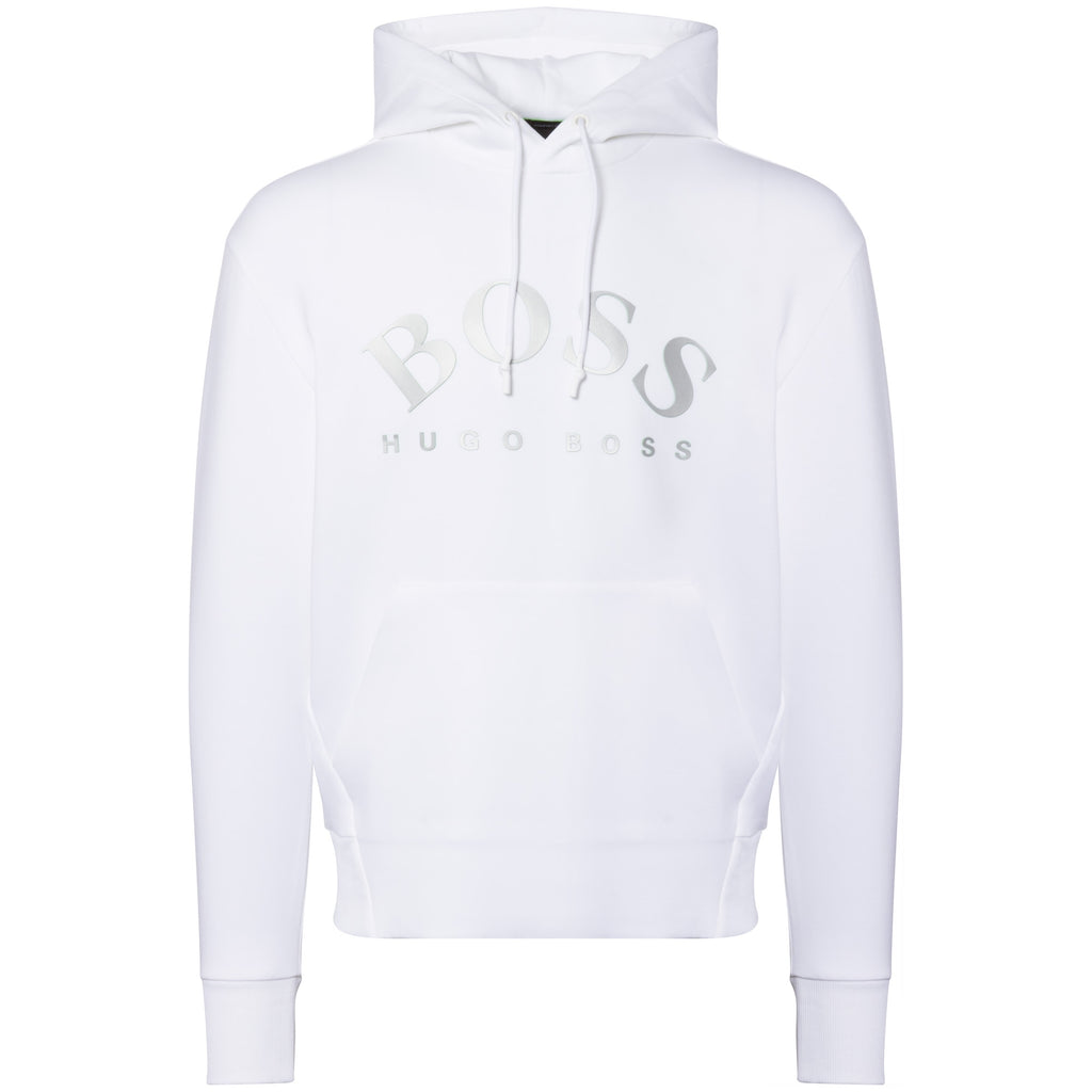 Boss White Sly Hooded Sweatshirt