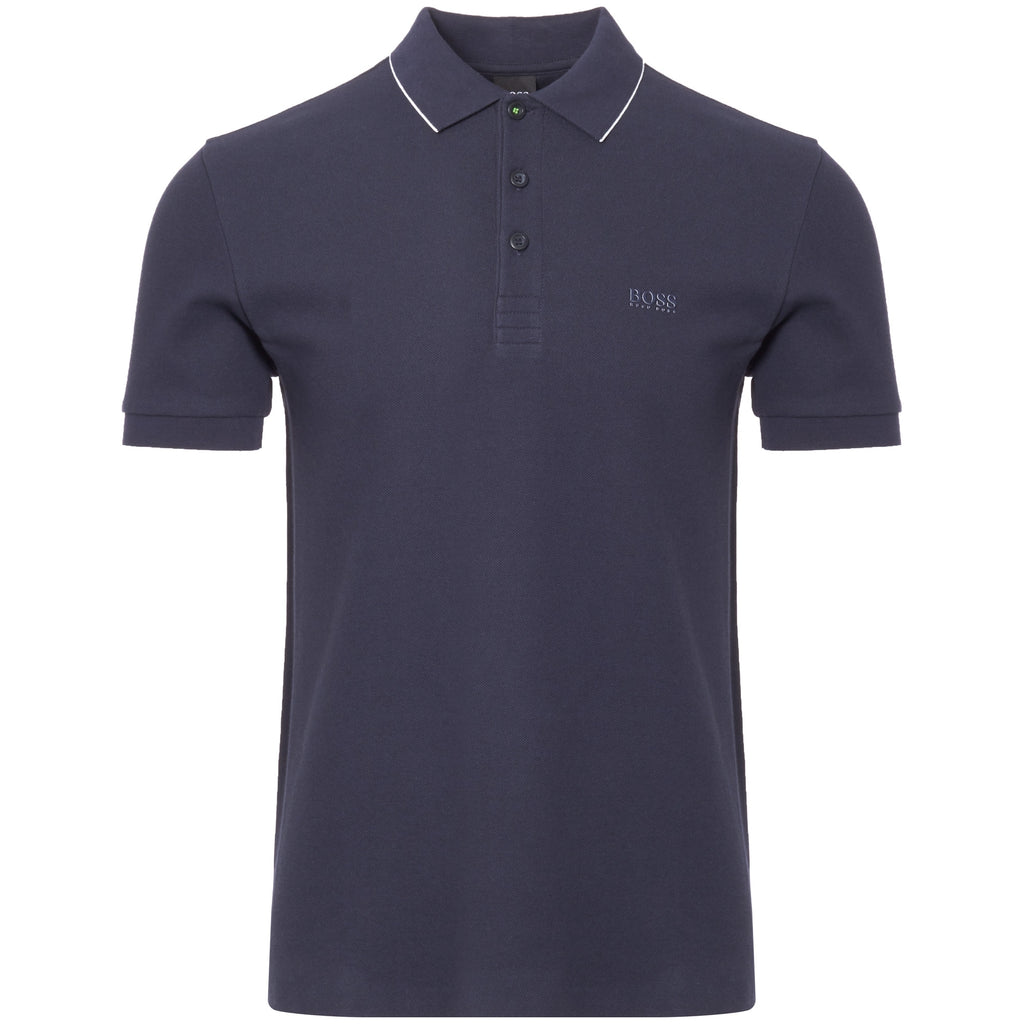 Boss Navy Pless Polo Shirt