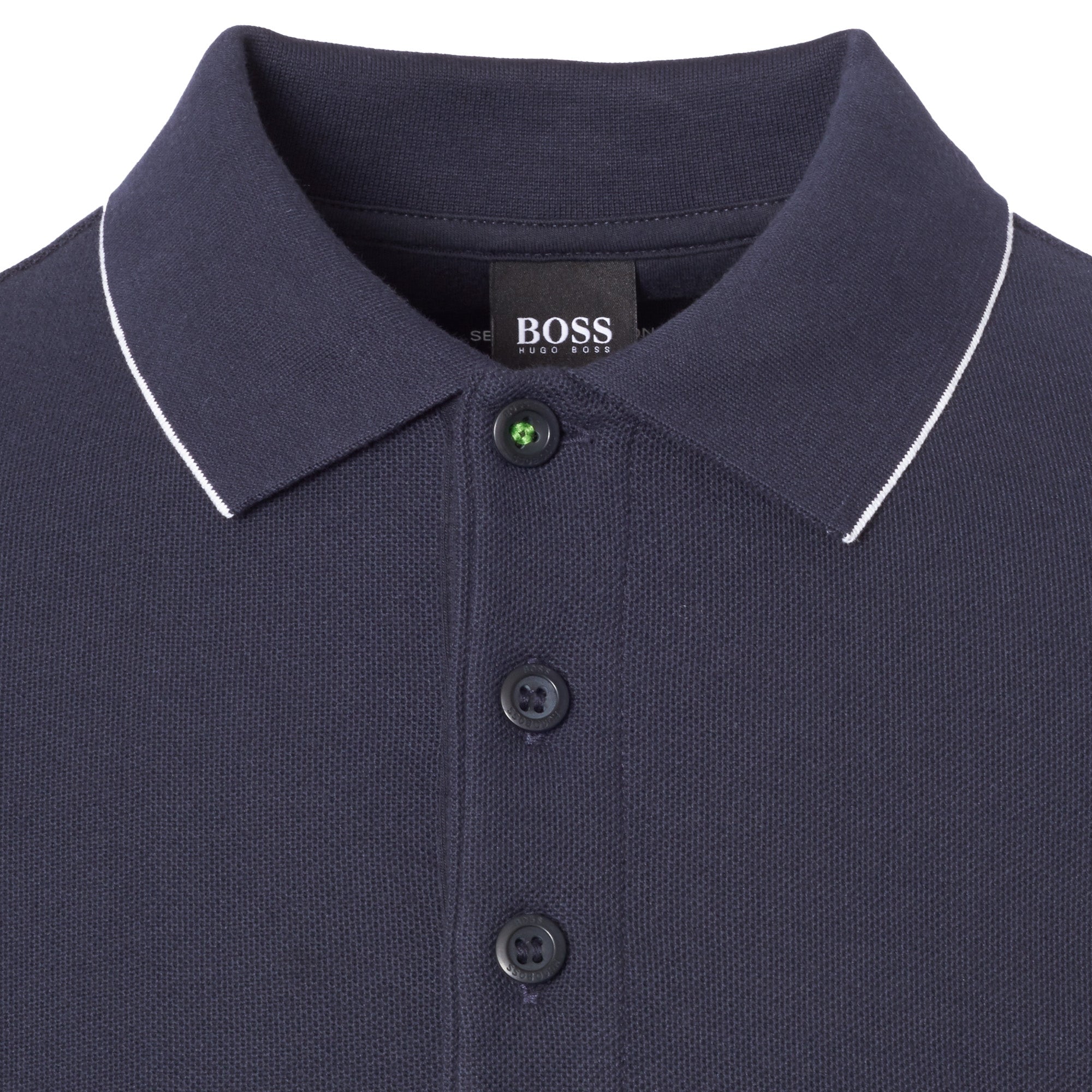 Boss Navy Pless Polo Shirt