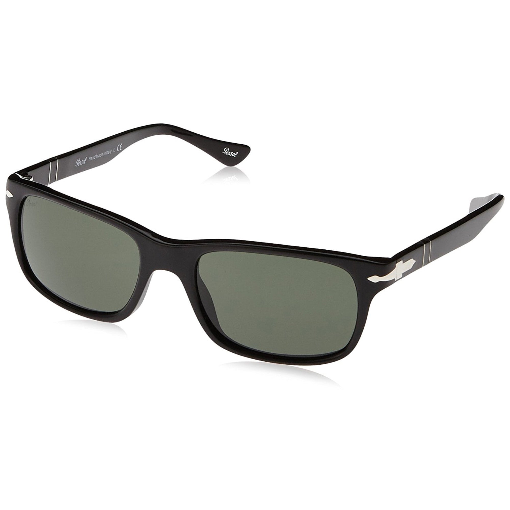 Persol Matte Black Antique Sunglasses