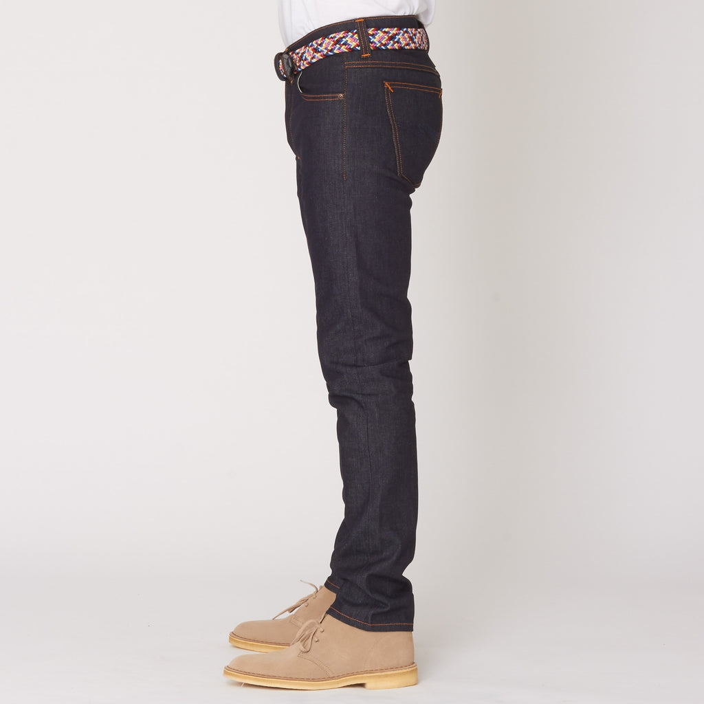 Dry Pure Navy Tilted Tor Jeans - Skinny Fit