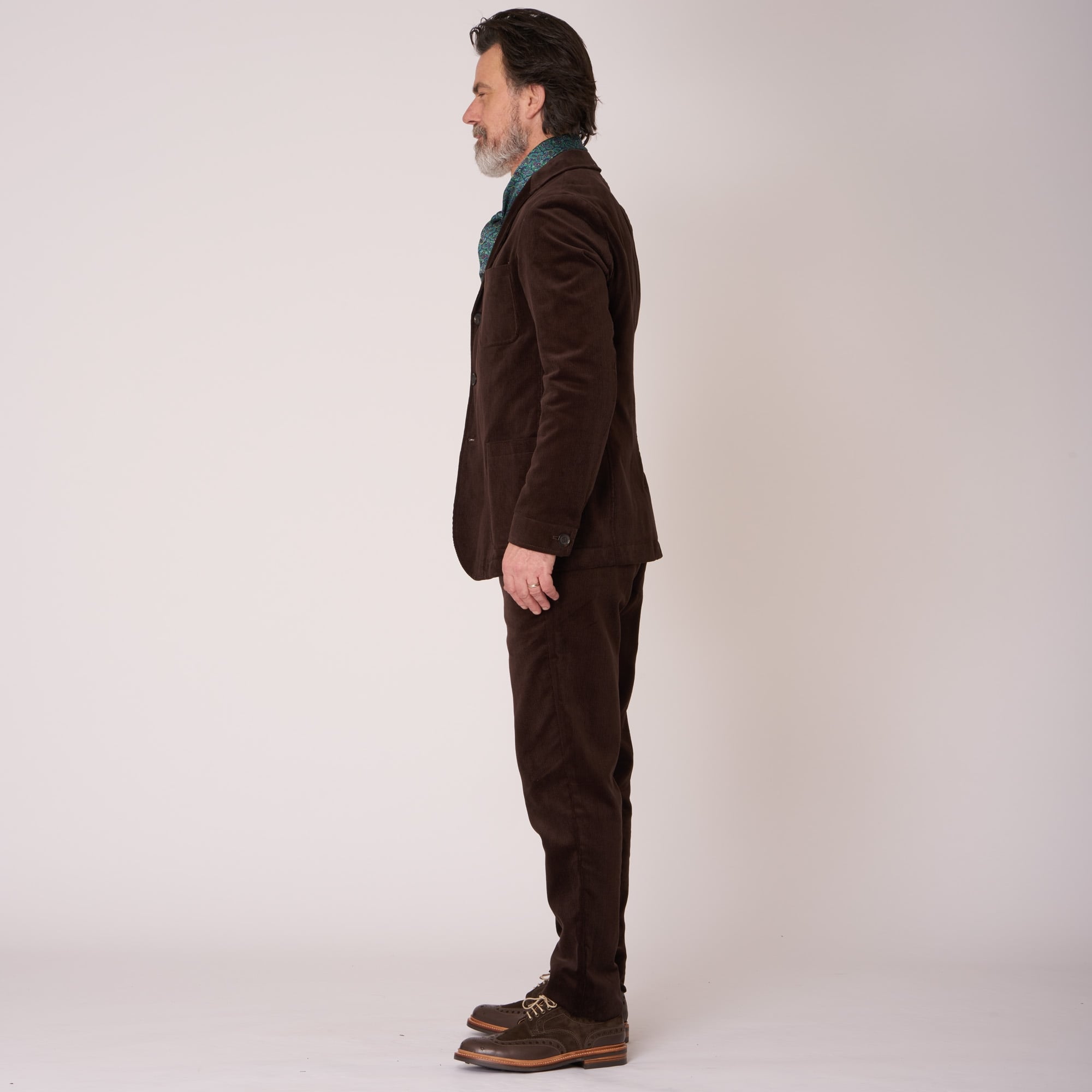 Stuarts x Oliver Spencer 50th Anniversary Chocolate Corduroy Solms Jacket