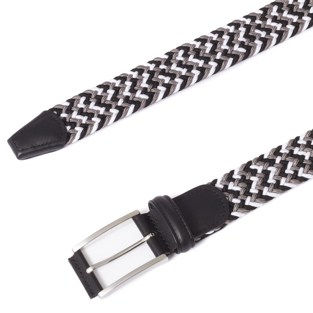 Woven Belt - Black/Grey
