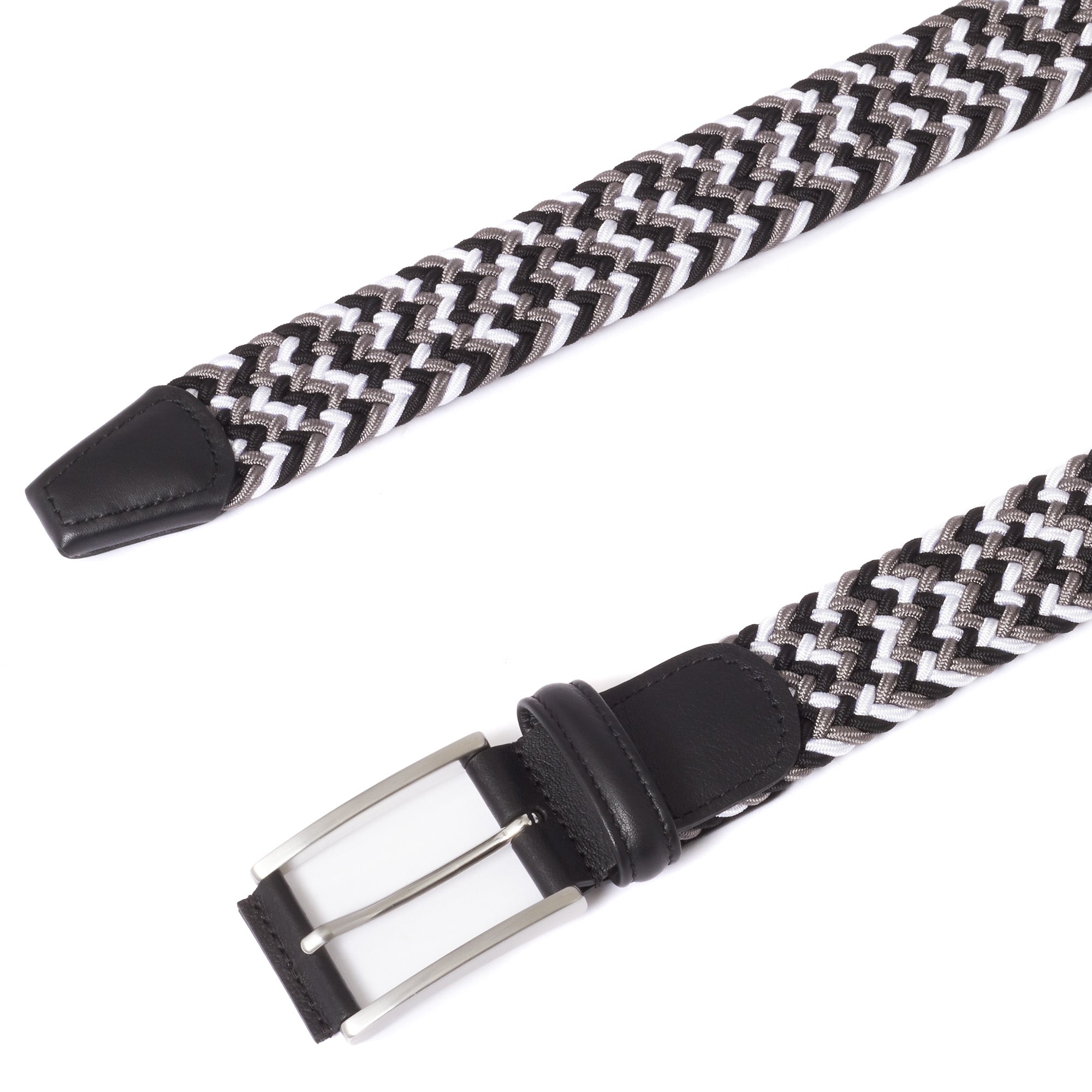 Woven Belt - Black/Grey