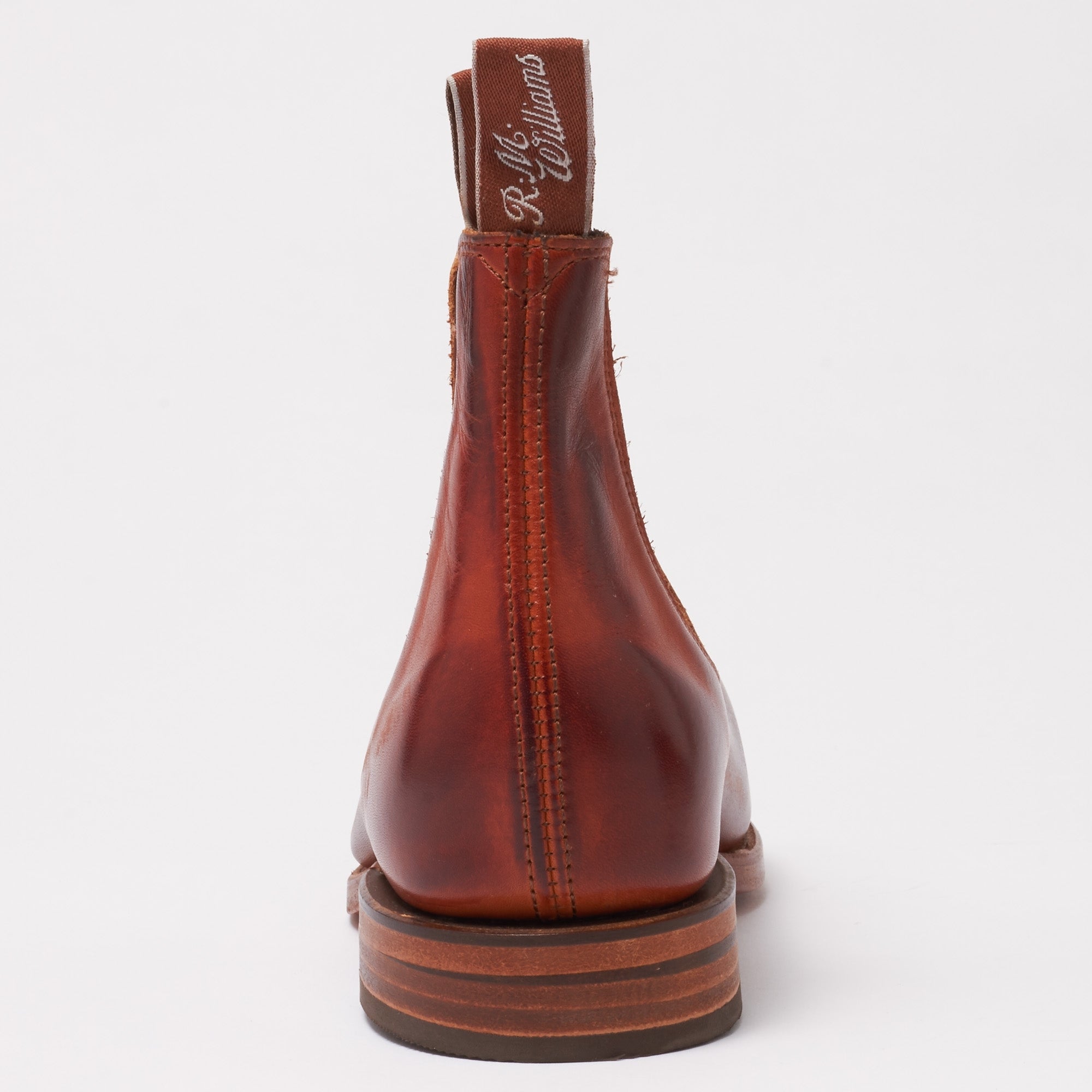 R.M. Williams Cognac & Burnished Chinchilla Leather Chelsea Boot