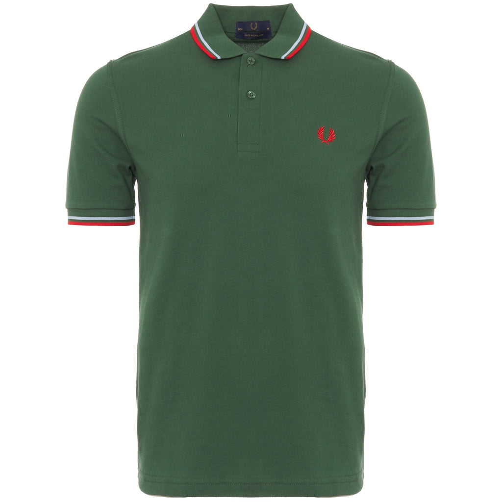 Fred Perry Reissues Tartan Green Twin Tipped Polo Shirt