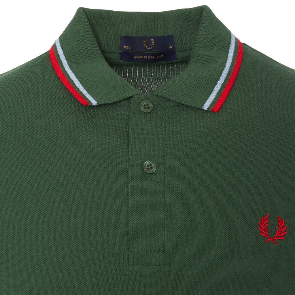 Fred Perry Reissues Tartan Green Twin Tipped Polo Shirt