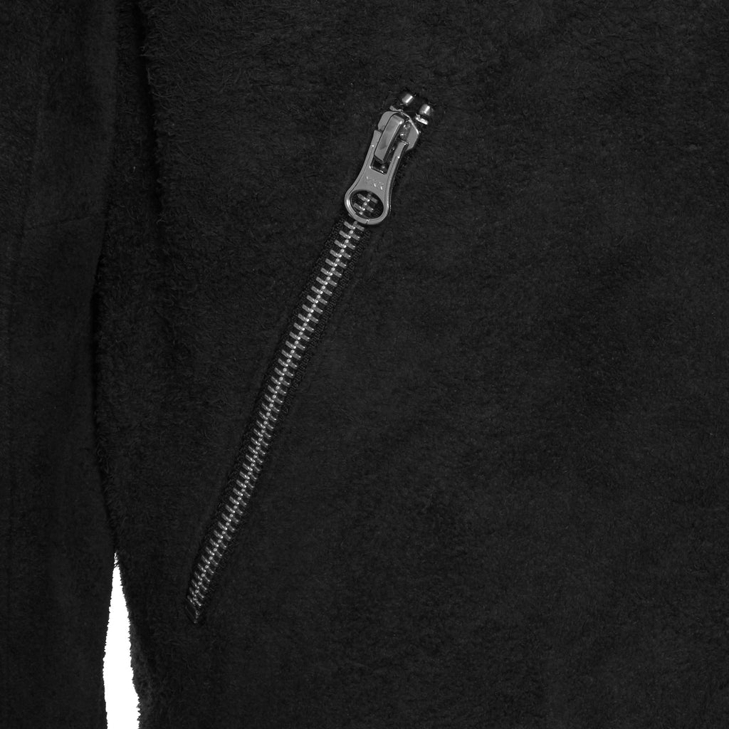 Human Scales Black Double Texture Suede Russel Jacket