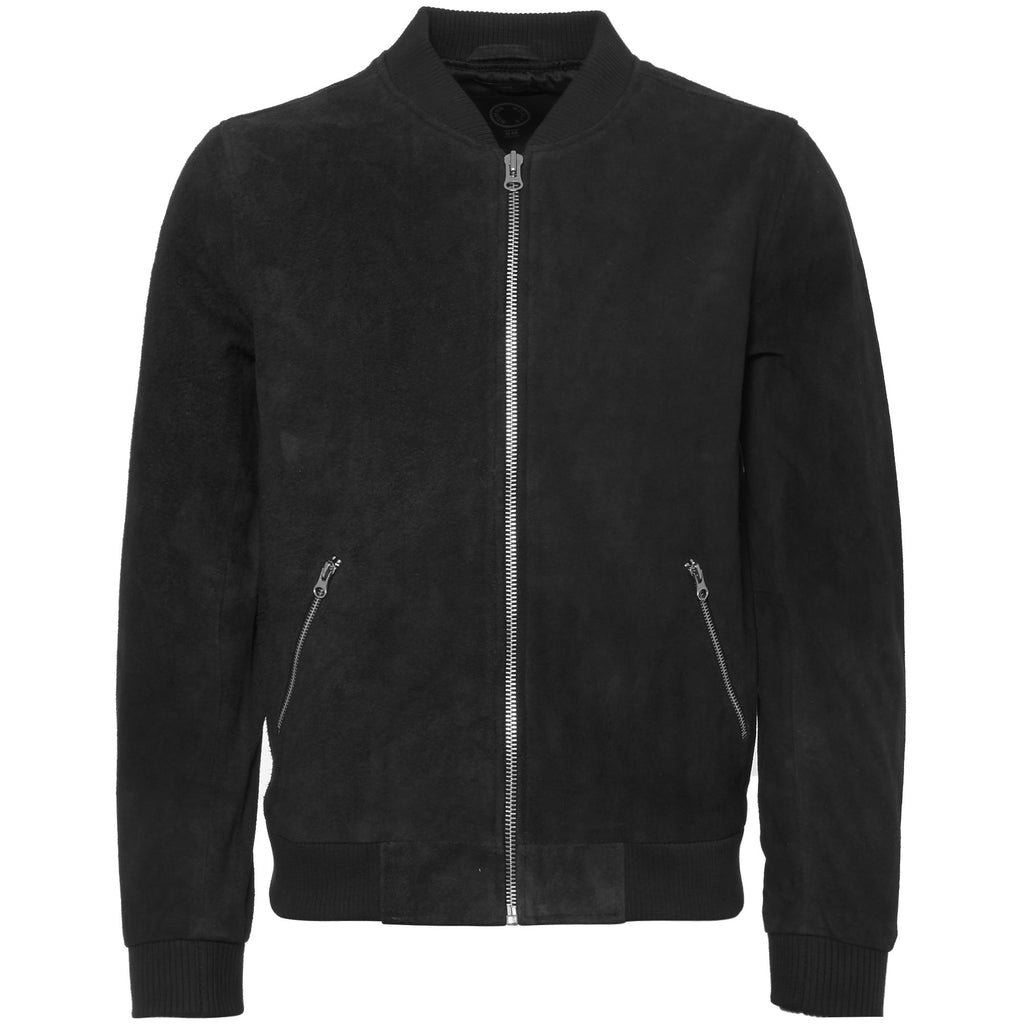 Human Scales Black Double Texture Suede Russel Jacket