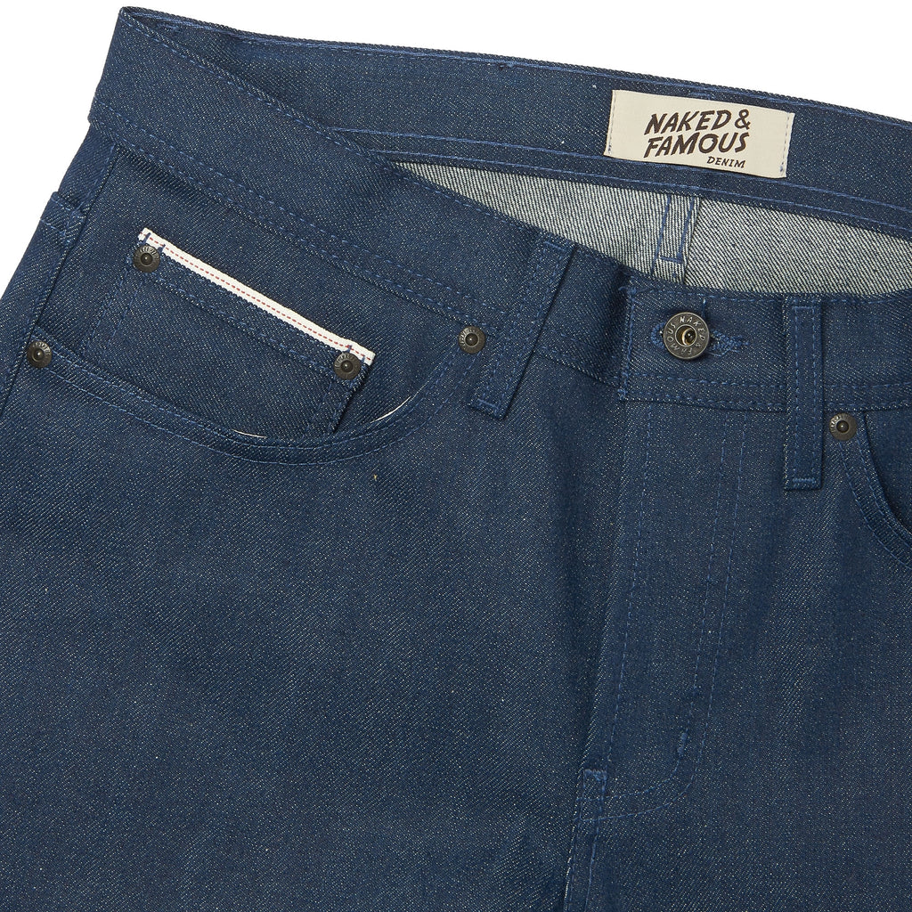Naked and Famous Denim Workman Blue Weird Guy Selvedge Denim Jeans