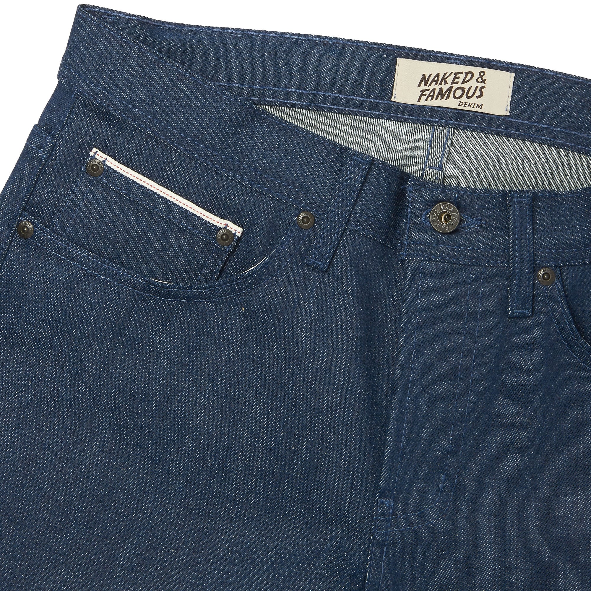 Naked and Famous Denim Workman Blue Weird Guy Selvedge Denim Jeans