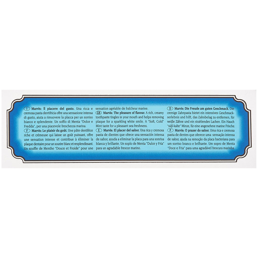Marvis Toothpaste Aquatic Mint Toothpaste