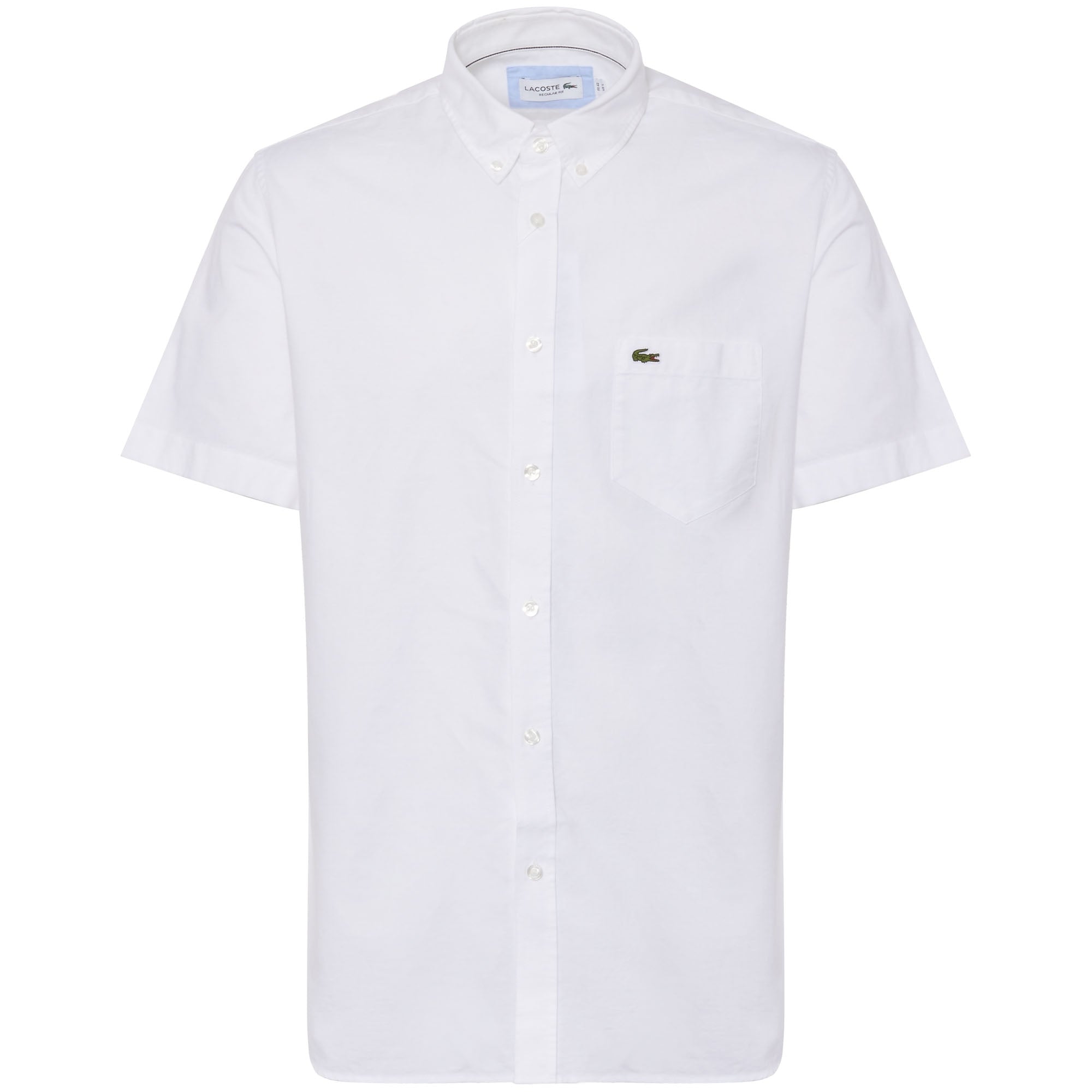Lacoste White Short Sleeve Oxford Shirt