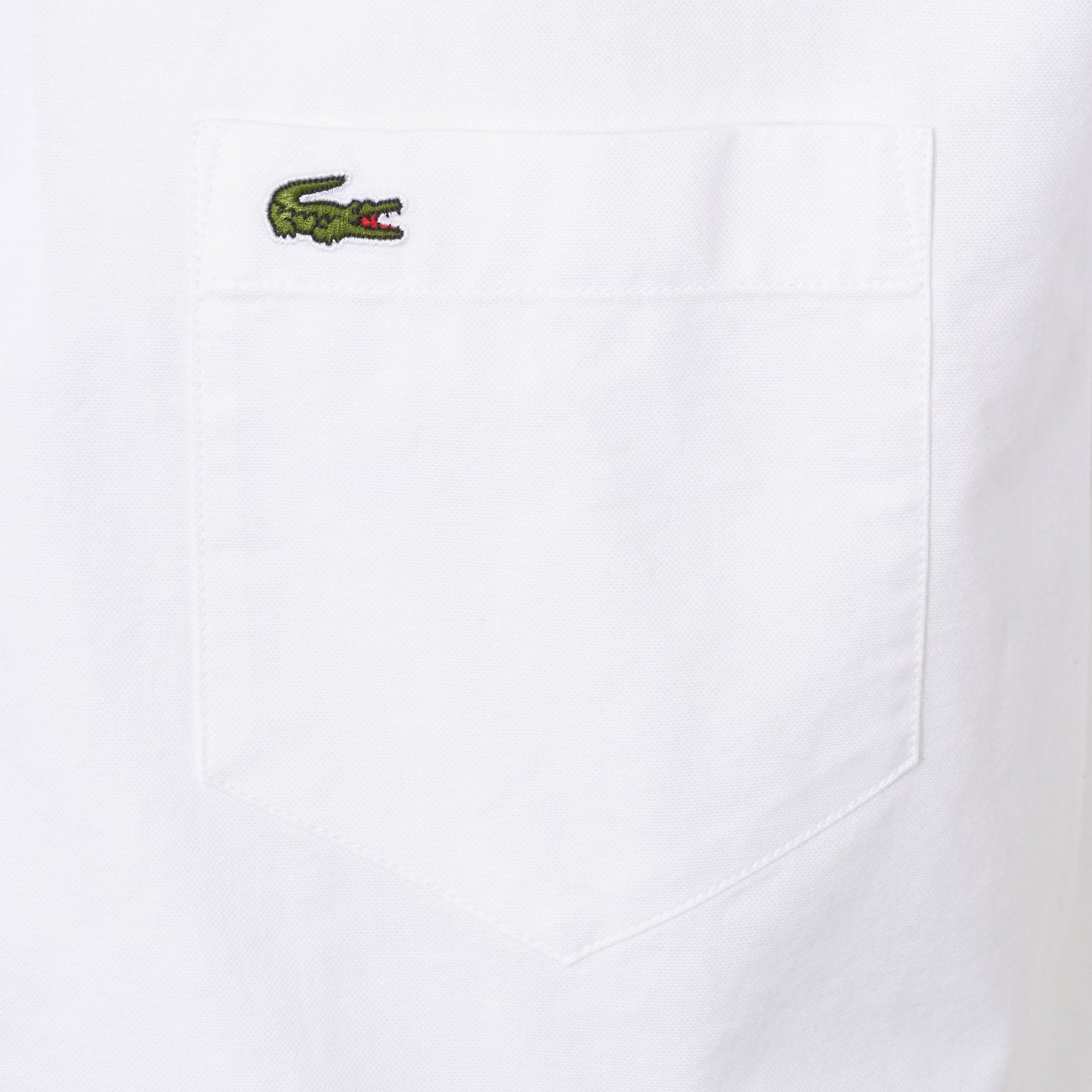 Lacoste White Short Sleeve Oxford Shirt