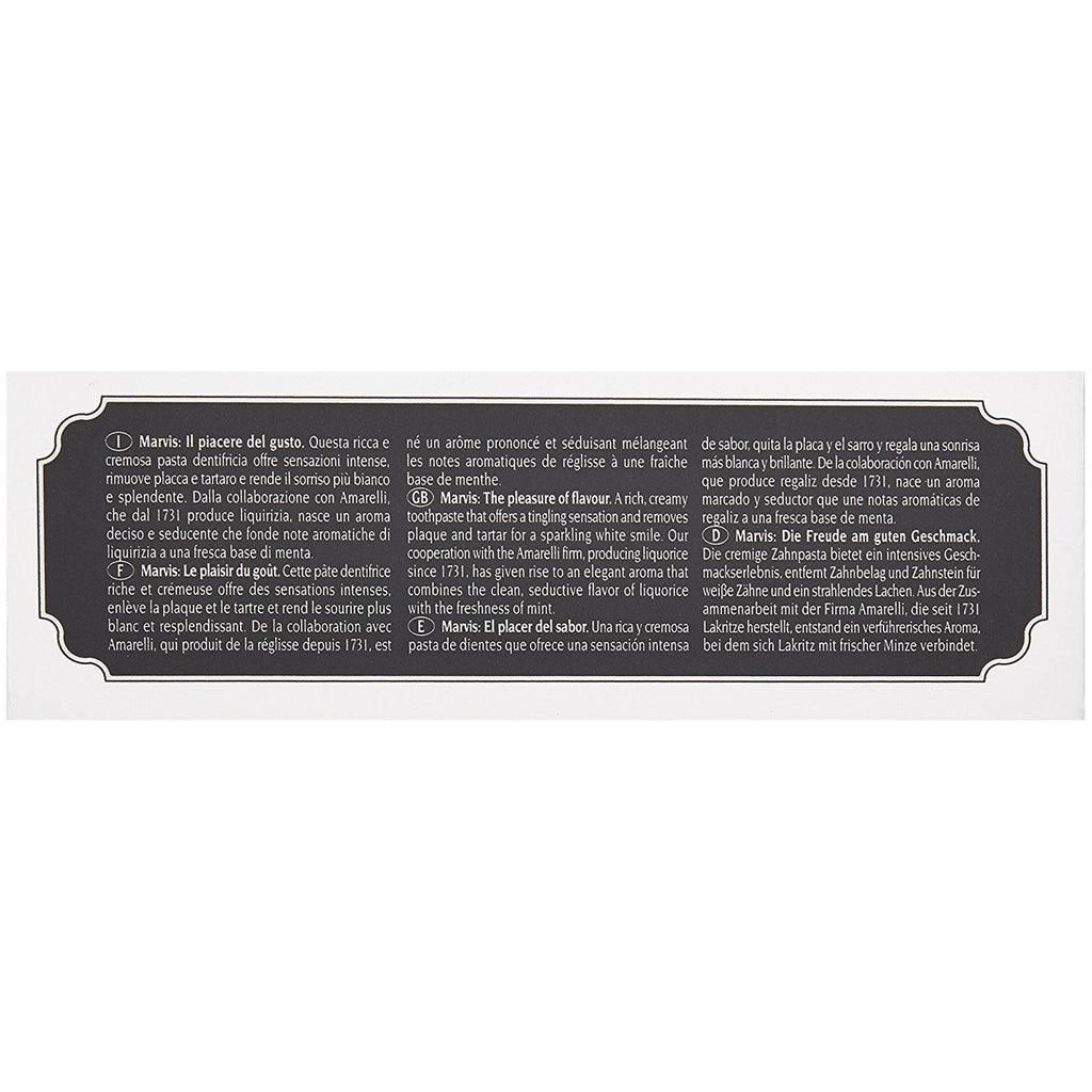 Marvis Toothpaste Amarelli Liquorice Toothpaste
