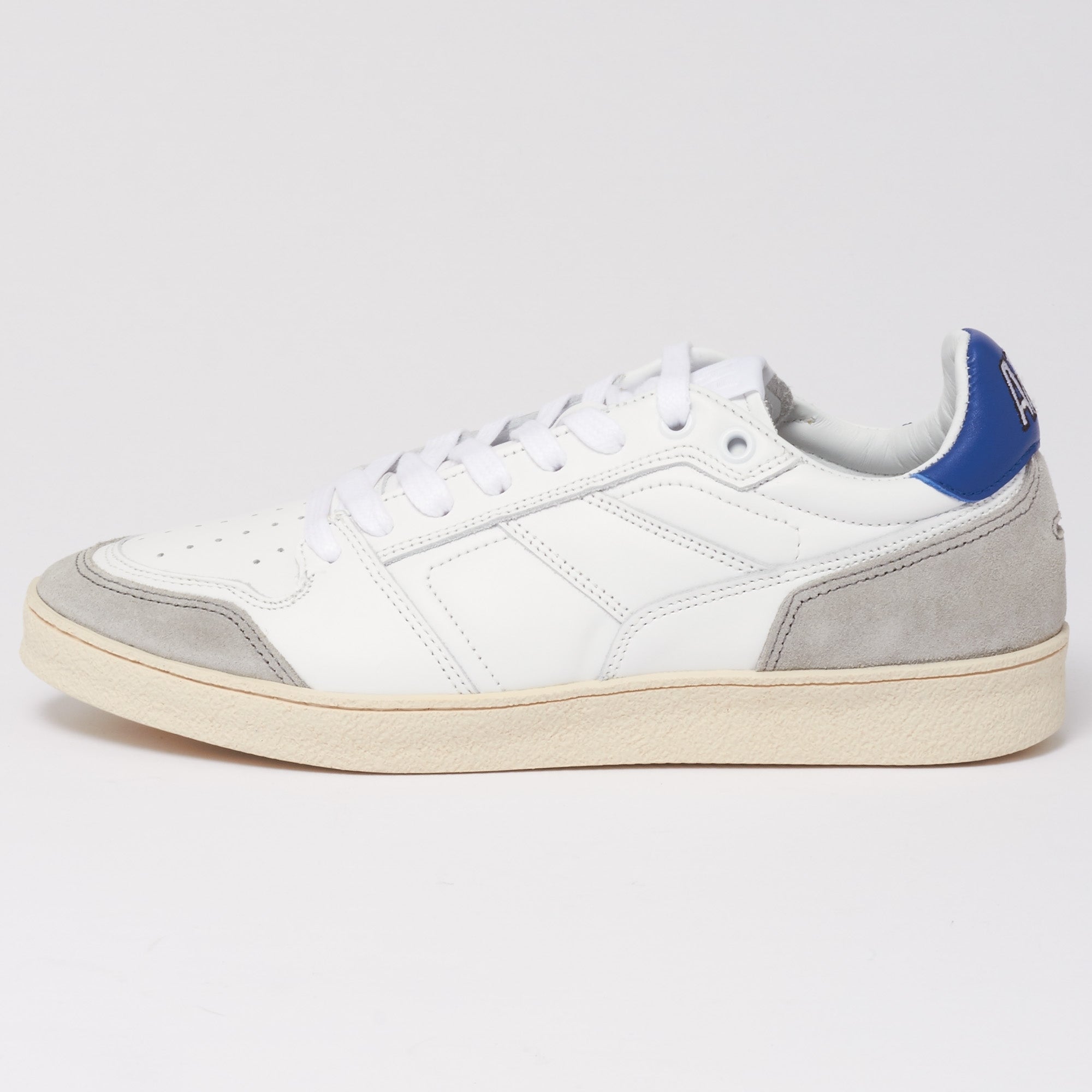 AMI Blue White Thin Low Trainers