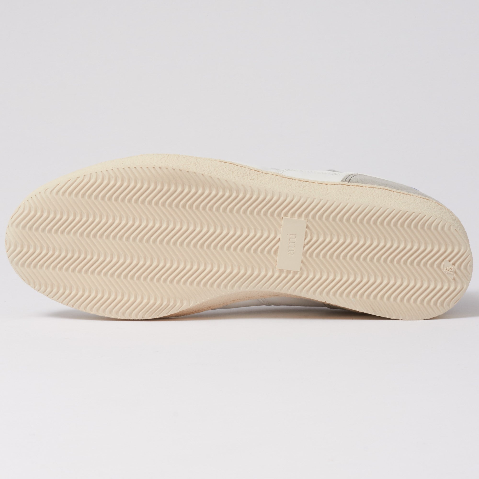 AMI Blue White Thin Low Trainers