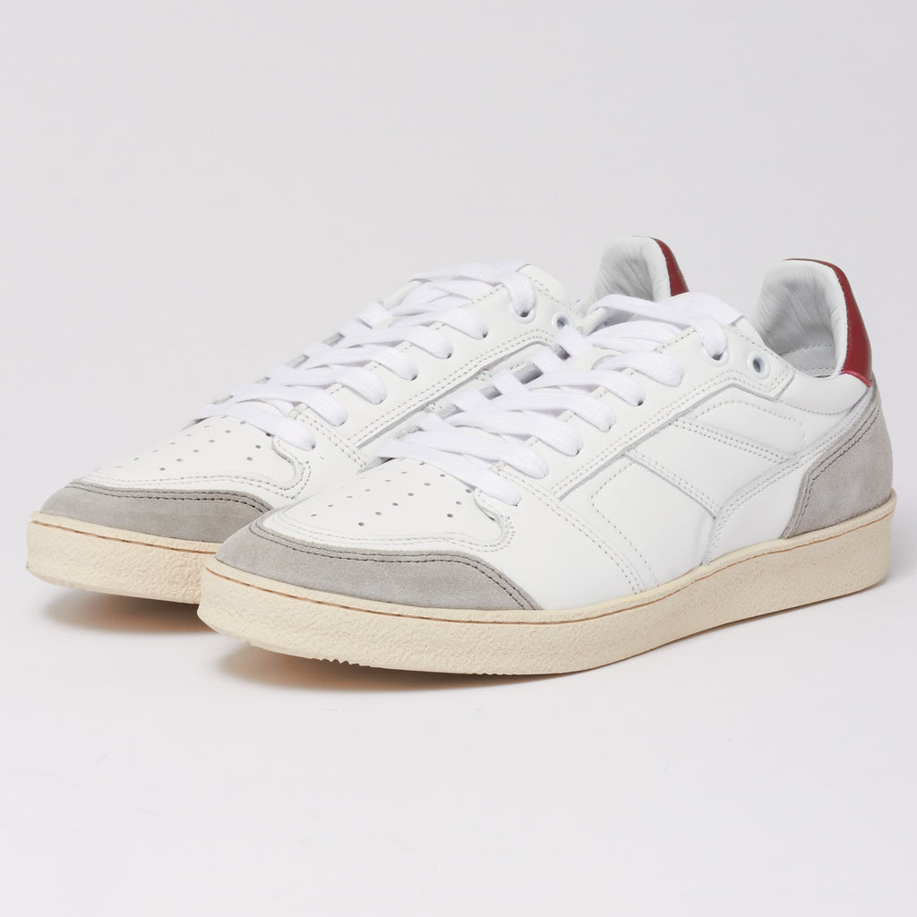 AMI Rouge White Thin Low Trainers