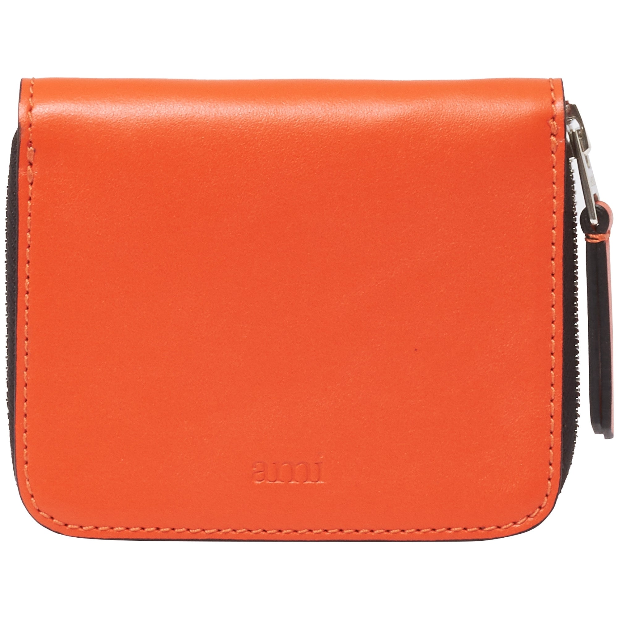 AMI Orange Zipped Wallet