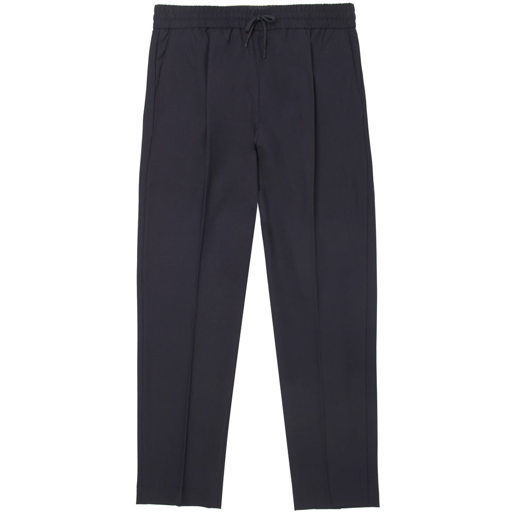 Emporio Armani Navy Stretch Wool Trousers
