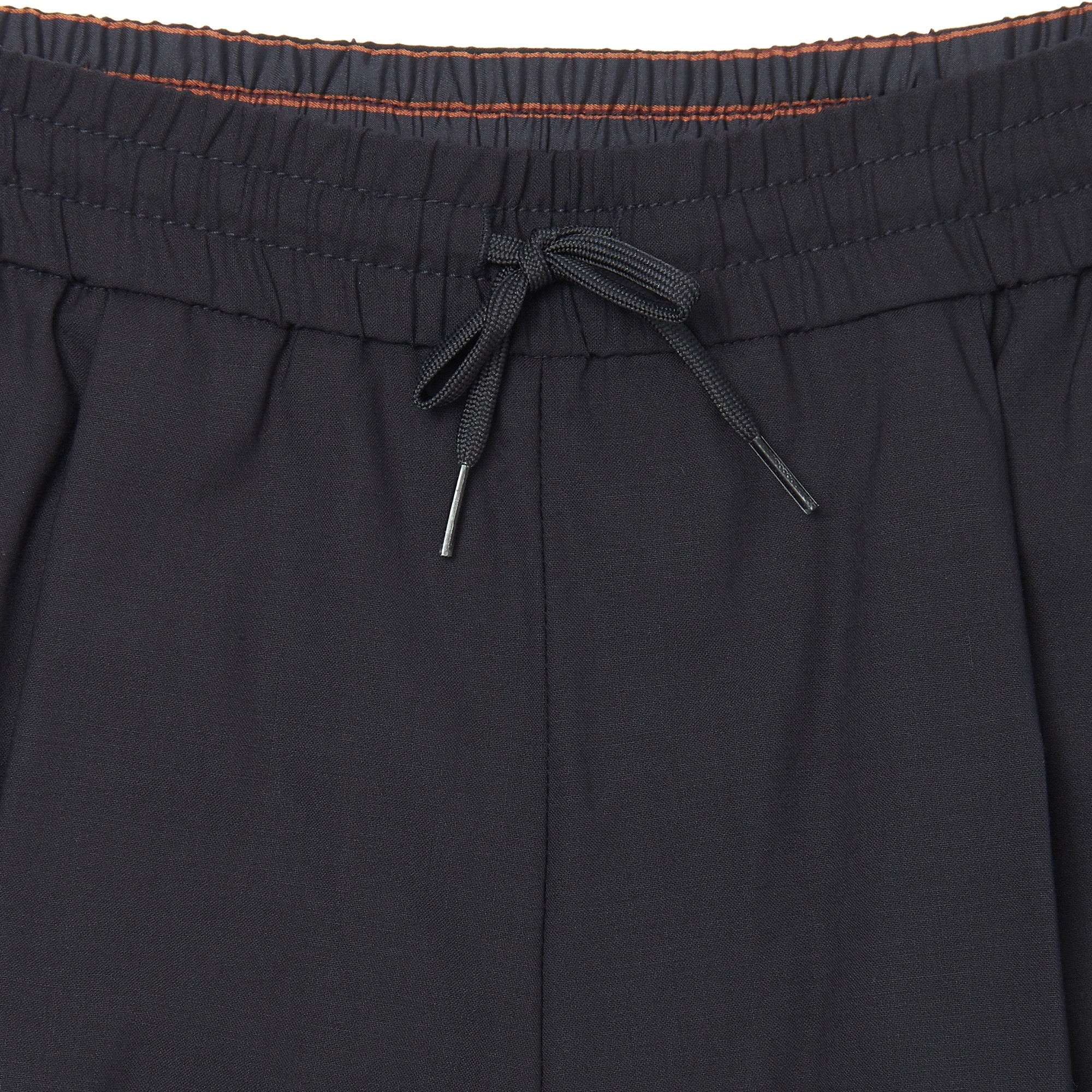 Emporio Armani Navy Stretch Wool Trousers