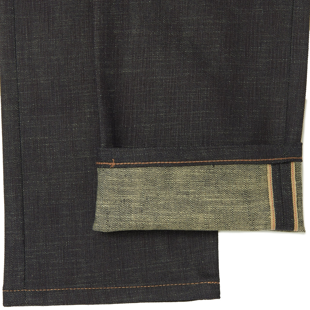 Naked and Famous Denim Indigo Slub Stretch Weird Guy Selvedge Denim Jeans