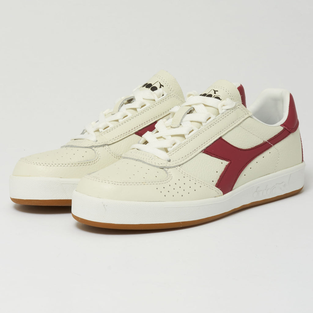 Diadora Borg Elite - White & Tibetan Red