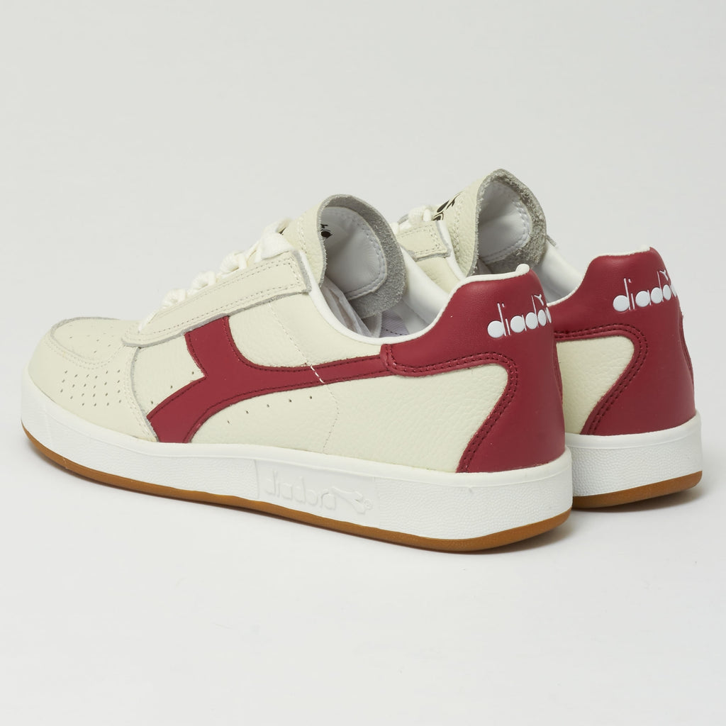 Diadora Borg Elite - White & Tibetan Red