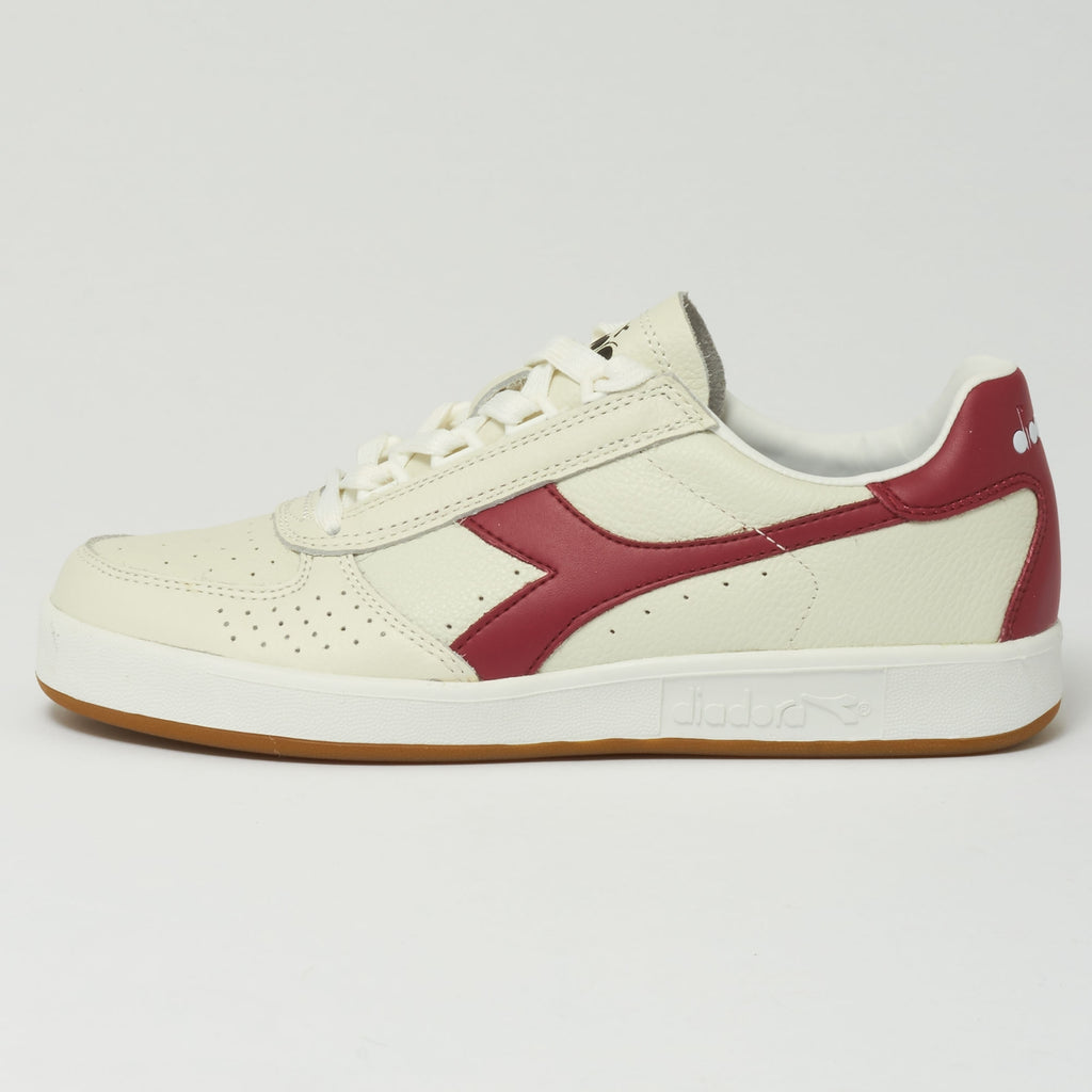 Diadora Borg Elite - White & Tibetan Red