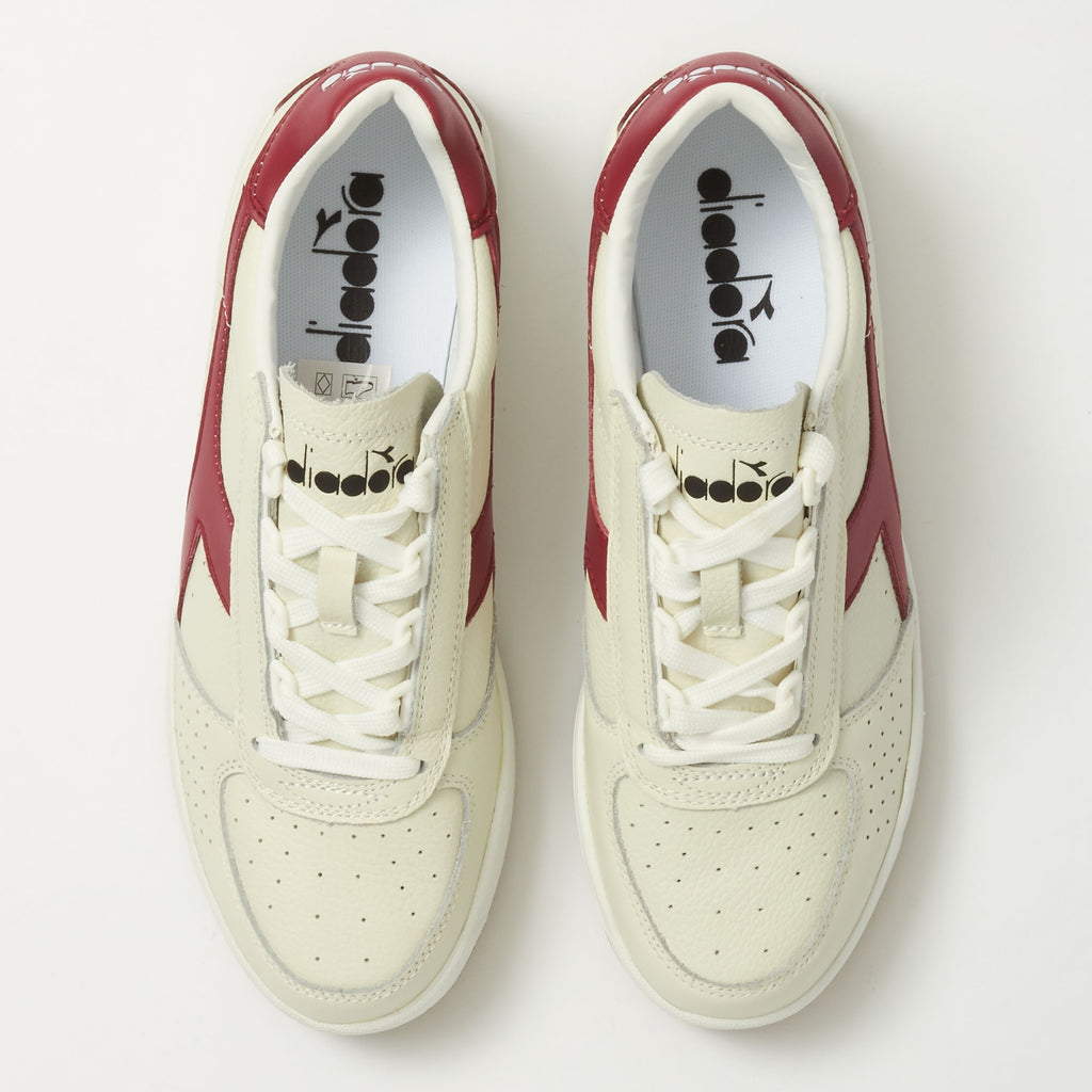 Diadora Borg Elite - White & Tibetan Red