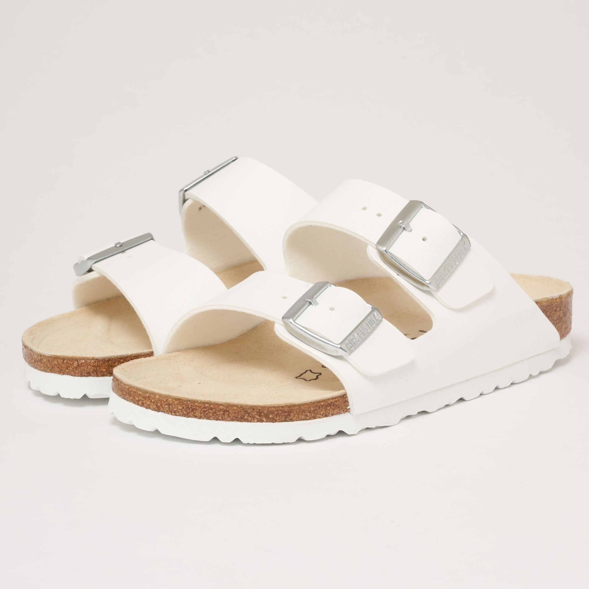 Birkenstock Womens White Arizona Sandals