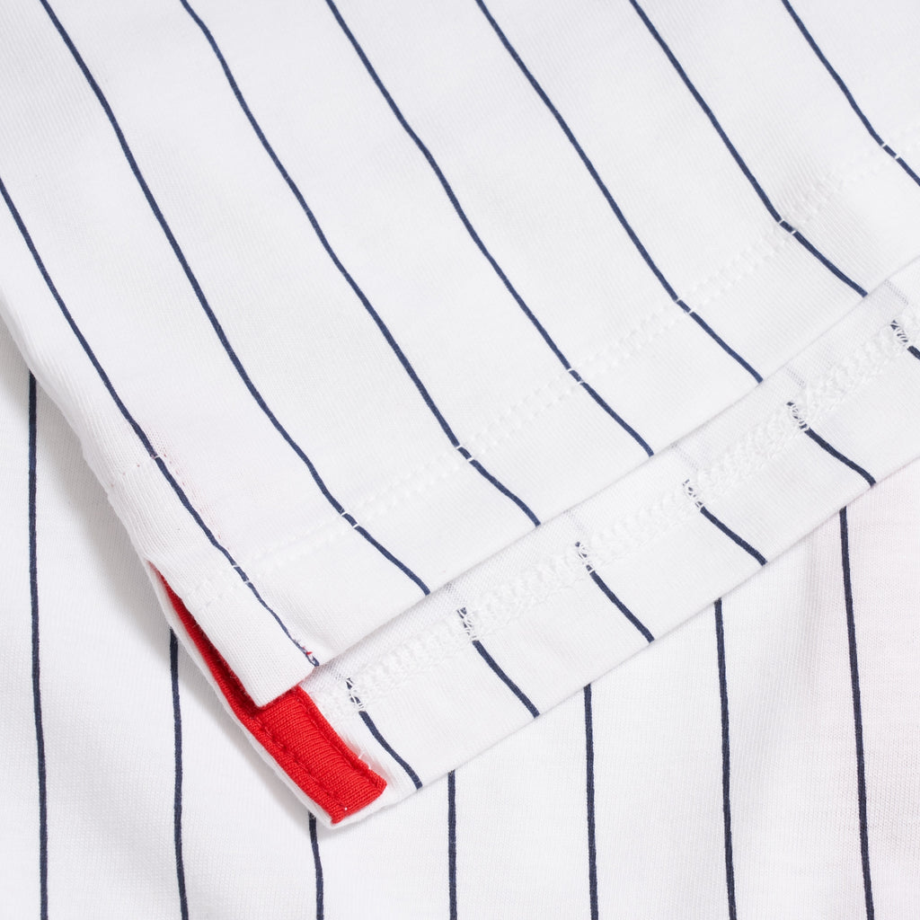 BB1 Classic Vintage Striped Polo - White