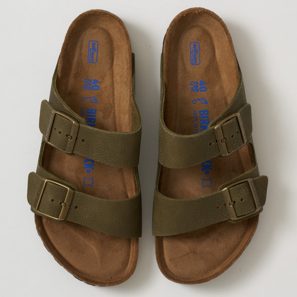 Birkenstock Arizona Sandals - Steer Khaki
