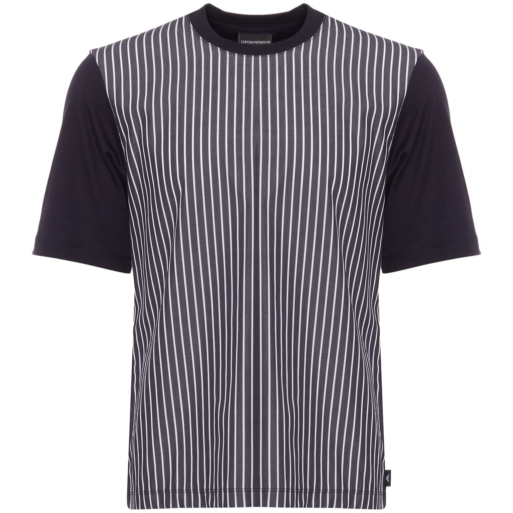 Emporio Armani Blue Striped T-Shirt