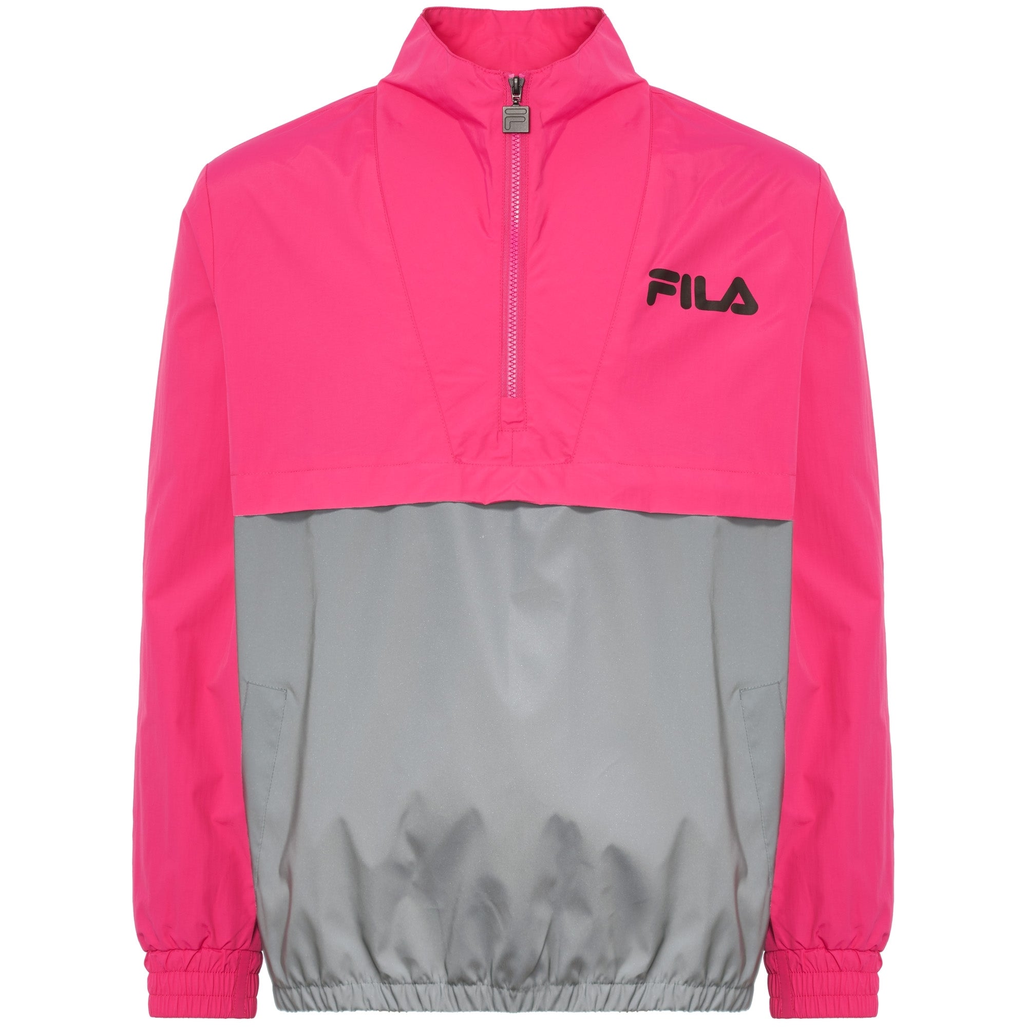 Fila Vintage Magenta Levi Overhead Reflective Jacket