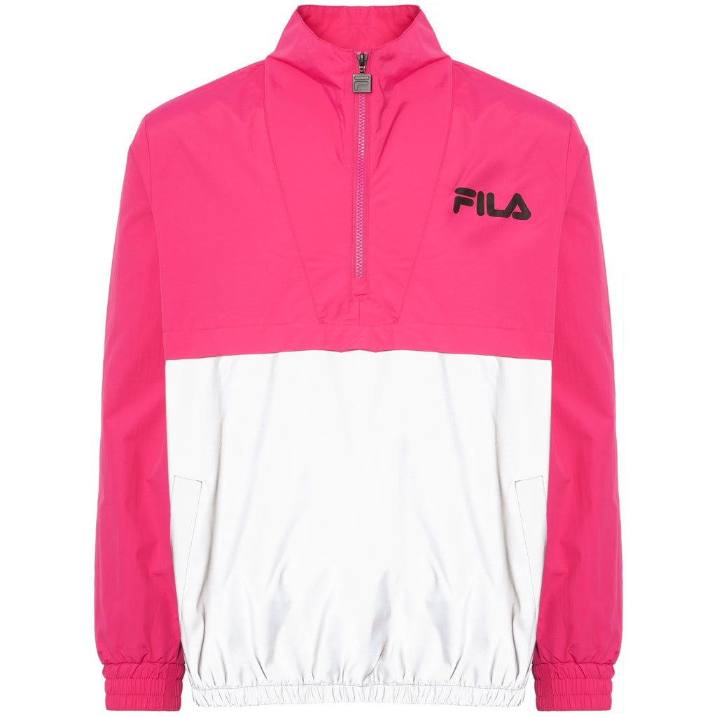 Fila Vintage Magenta Levi Overhead Reflective Jacket