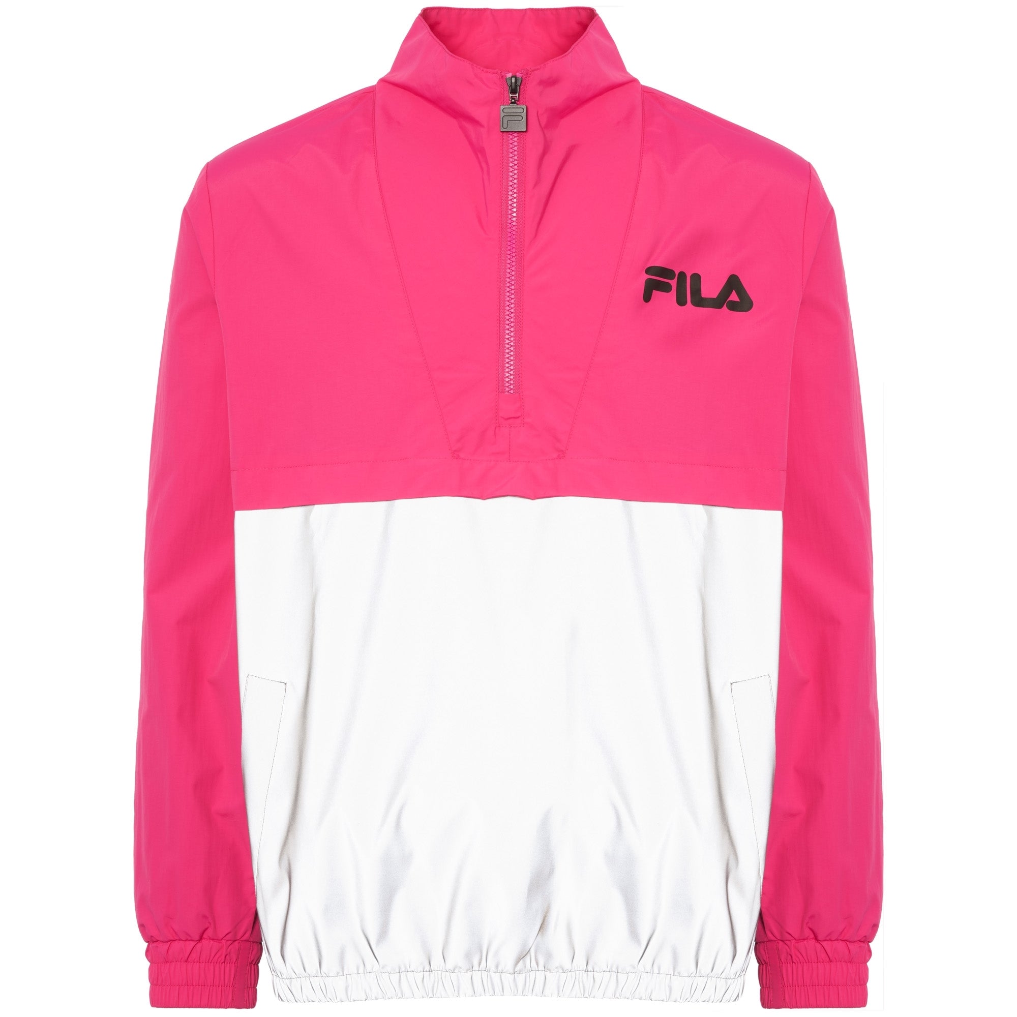Fila Vintage Magenta Levi Overhead Reflective Jacket
