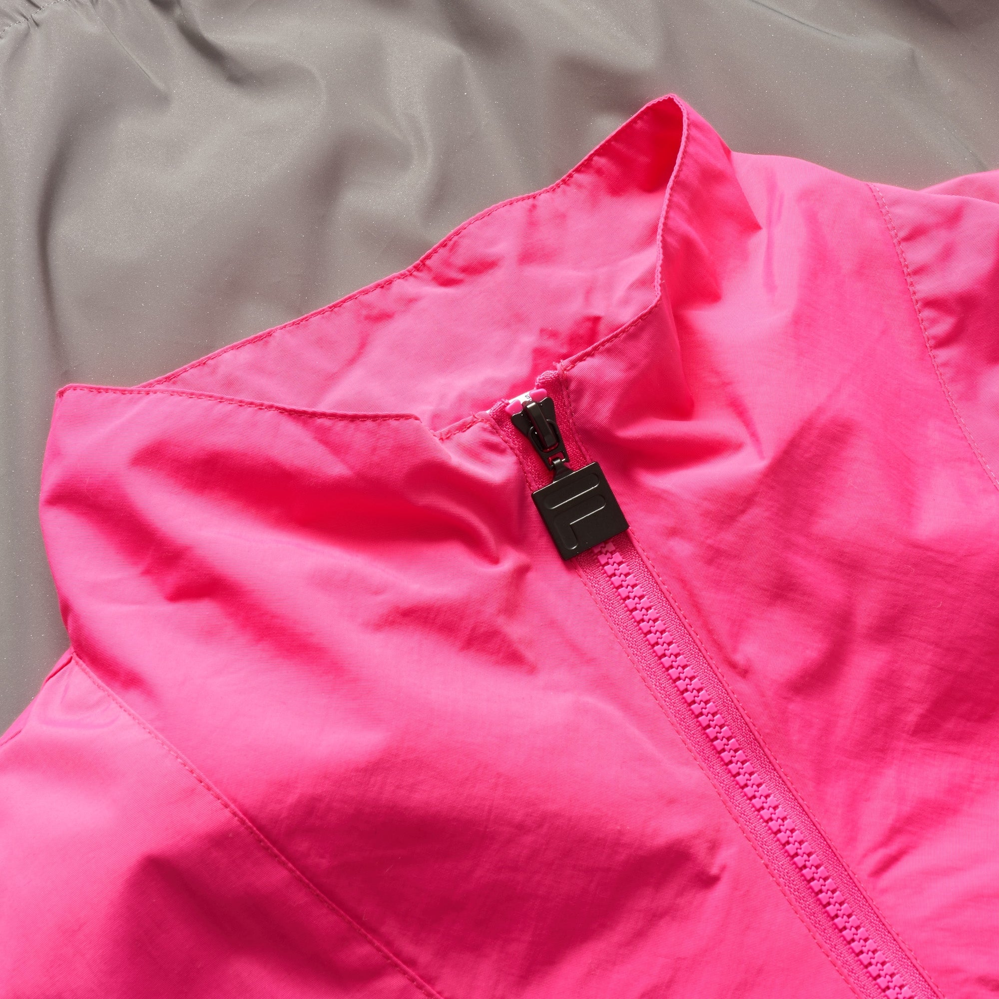 Fila Vintage Magenta Levi Overhead Reflective Jacket
