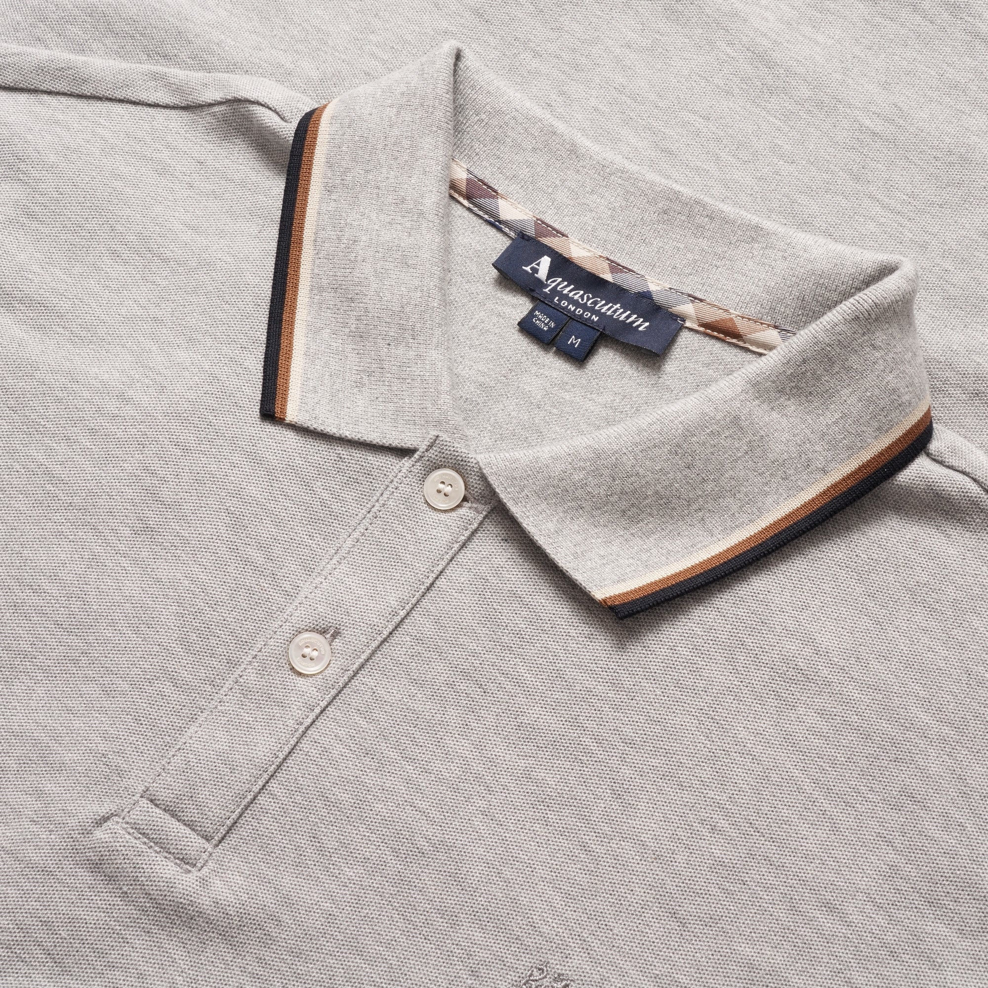 Aquascutum Grey Melange Bosley Polo