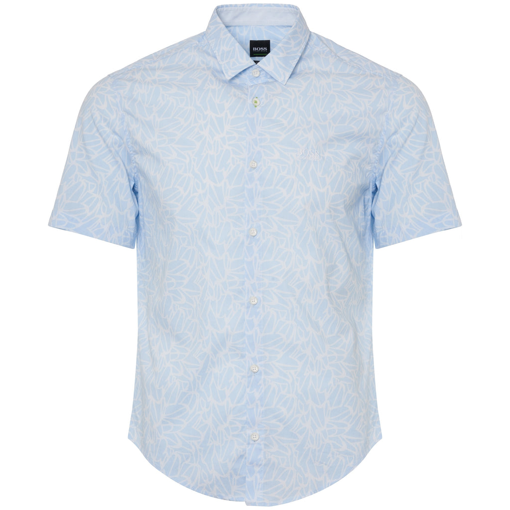 Boss Brodi Short Sleeve Shirt - Open Blue