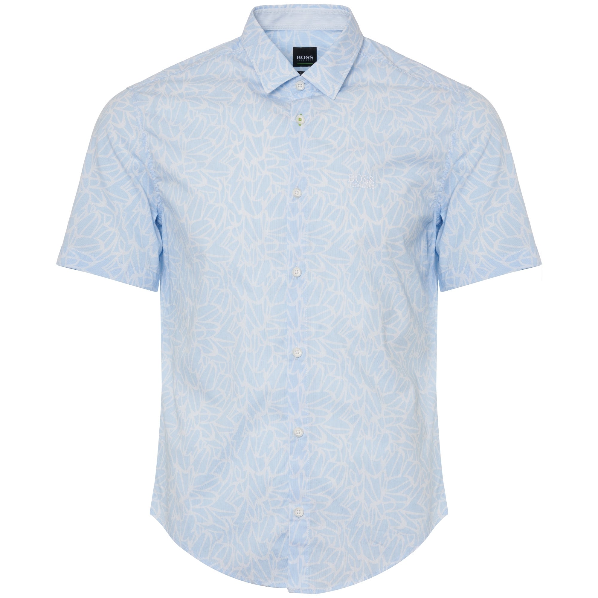 Boss Brodi Short Sleeve Shirt - Open Blue