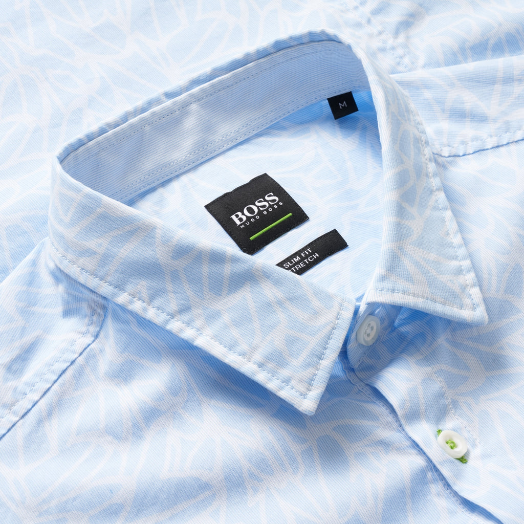 Boss Brodi Short Sleeve Shirt - Open Blue