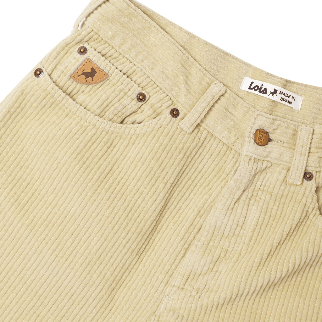 Lois Jeans Ecru New Dallas Jumbo Cord Trousers