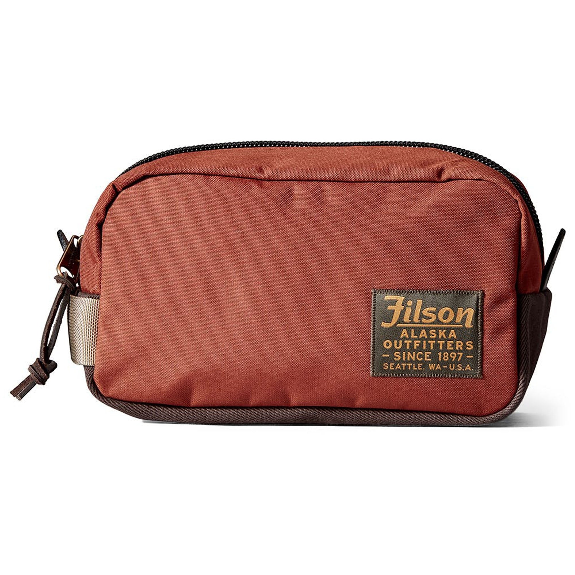 Filson Rusted Red Ballistic Nylon Travel Pack
