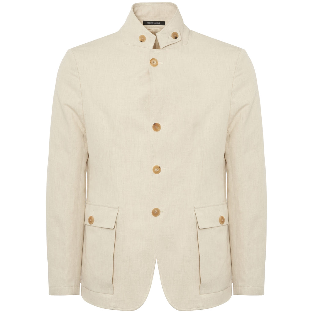 Emporio Armani Beige Linen Jacket