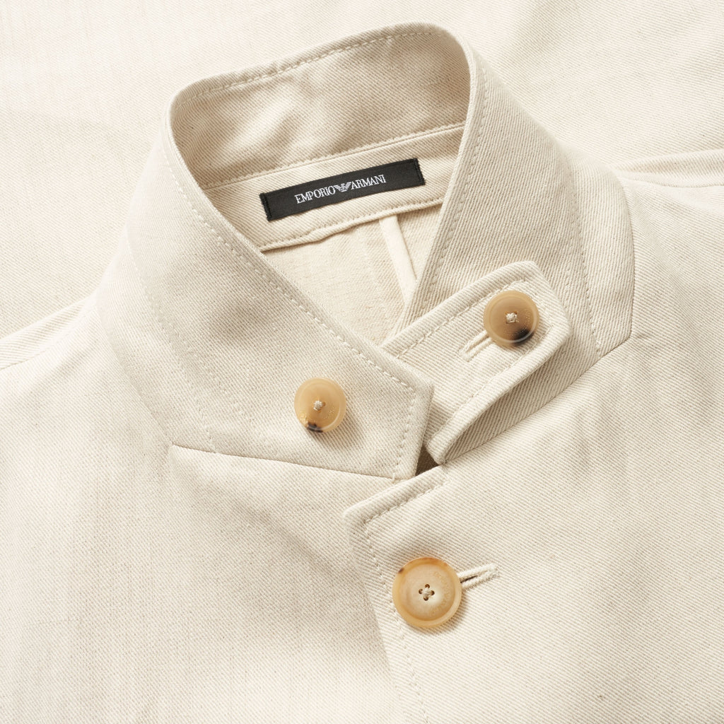 Emporio Armani Beige Linen Jacket