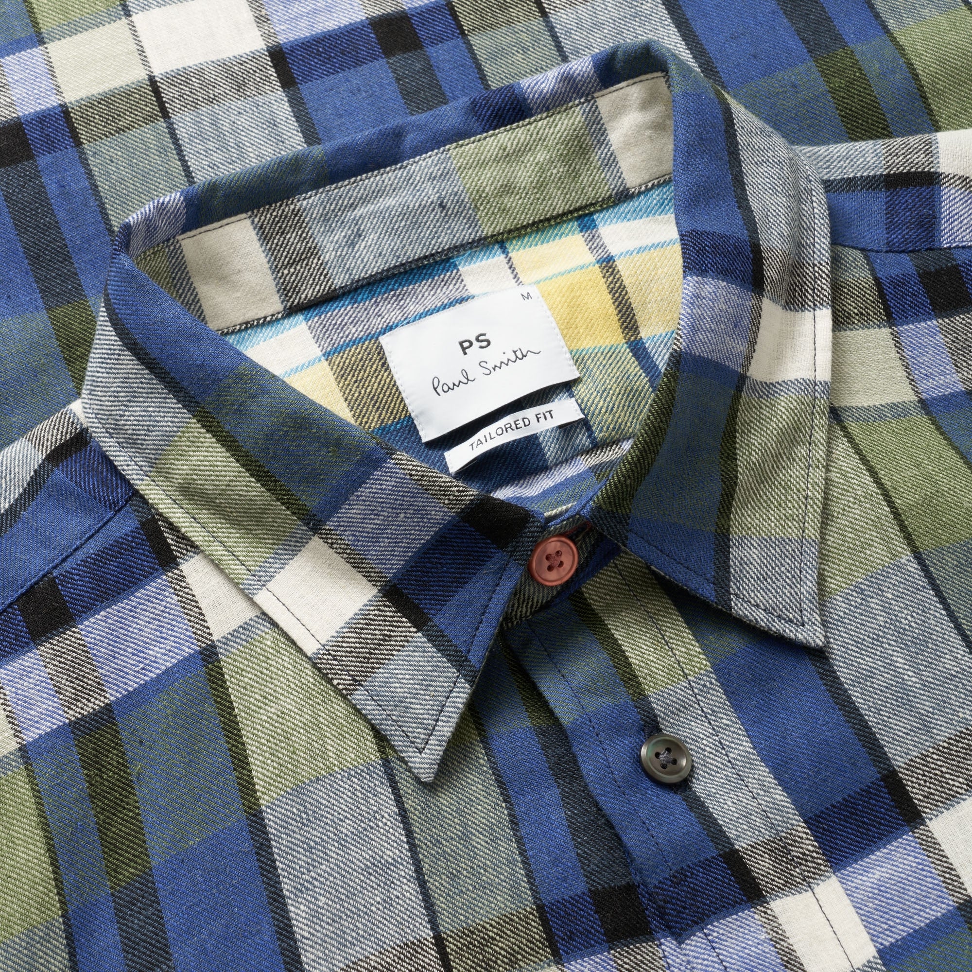 Paul Smith Classic-Fit Navy Check Patch-Pocket Shirt