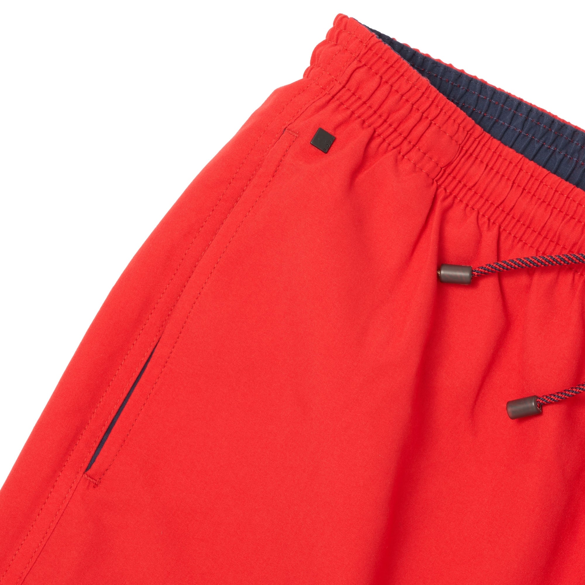 Boss Swim shorts in brushed technical fabric - Red
